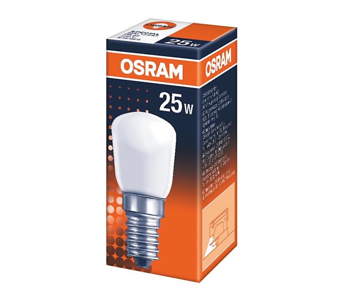 Obrázok Žiarovka do chladničky do chladničky, OSRAM E14, 57 mm, 230 V, 25 W stmievateľná, 1 ks