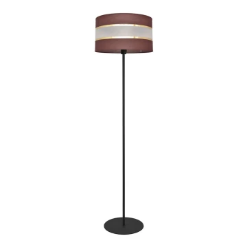 Stojacia lampa HELEN 1xE27/60W/230V hnedá/čierna/zlatá