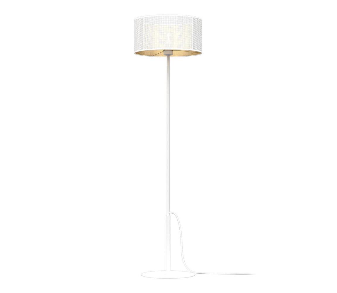  Stojacia lampa LOFT SHADE 1xE27/60W/230V biela/zlatá 