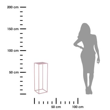 Stojan na kvety 70x24 cm ružová