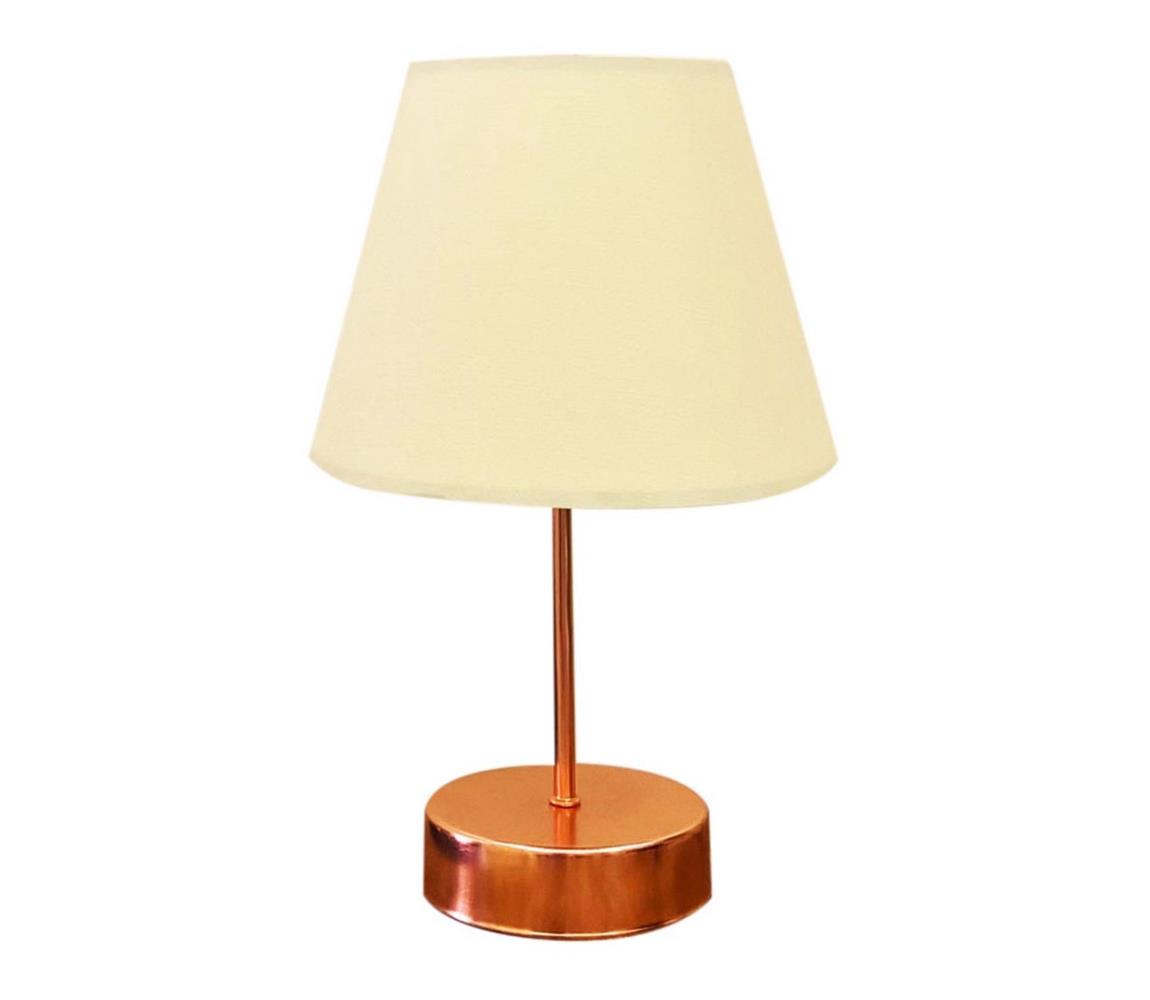  Stolná lampa 1xE27/60W/230V béžová/medená 