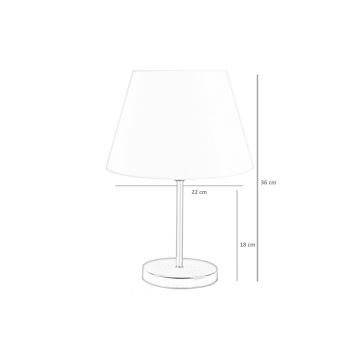 Stolná lampa 1xE27/60W/230V béžová/medená