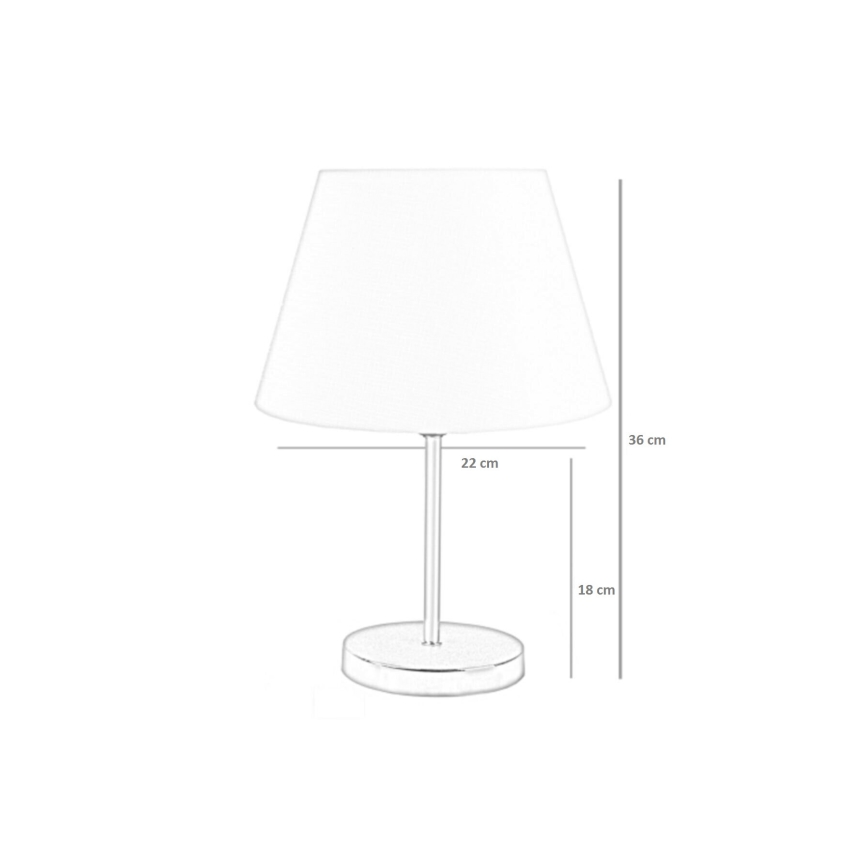 Stolná lampa 1xE27/60W/230V béžová/medená