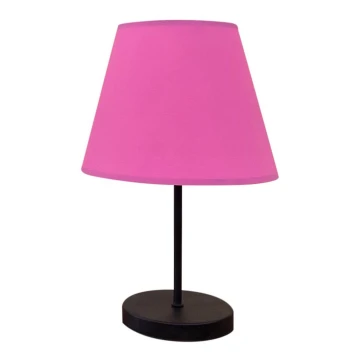 Stolná lampa 1xE27/60W/230V ružová/čierna