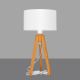 Stolná lampa ALBA 1xE27/60W/230V biela/dub