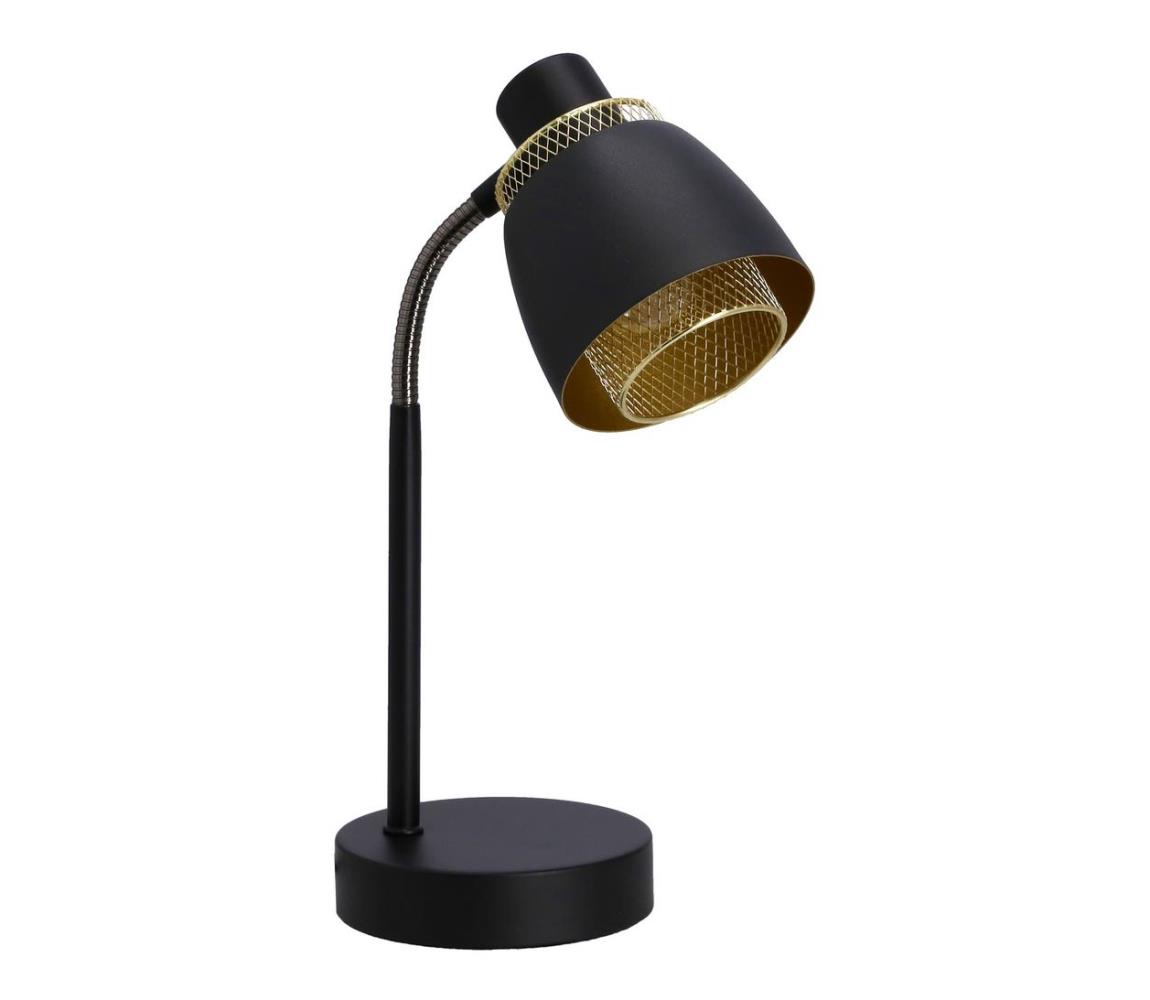  Stolná lampa ALEK 1xE14/40W/230V čierna/zlatá 