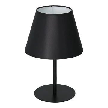 Stolná lampa ARDEN 1xE27/60W/230V pr. 20 cm čierna/biela