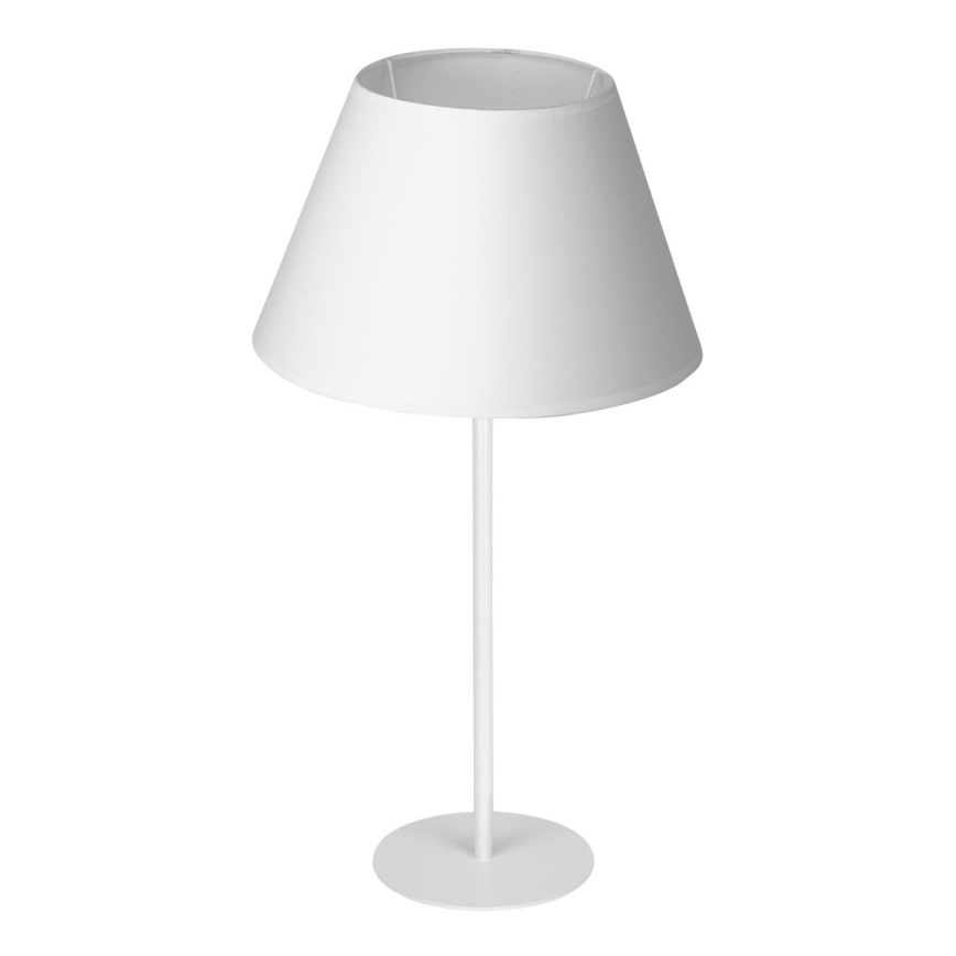 Stolná lampa ARDEN 1xE27/60W/230V pr. 30 cm biela