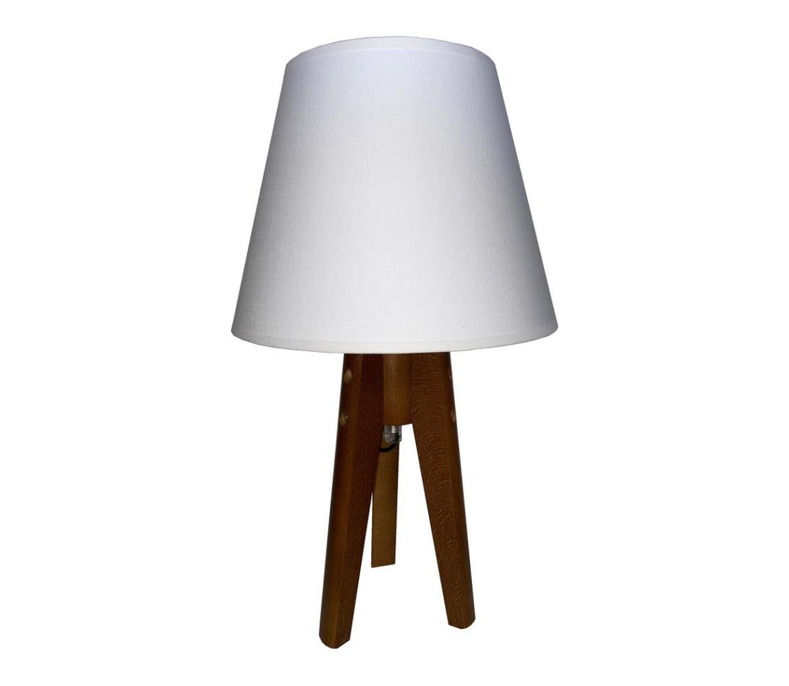  Stolná lampa CONE 1xE27/60W/230V dub biela 