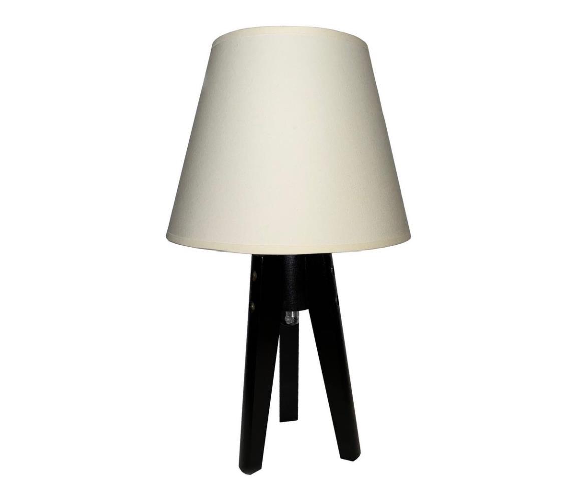  Stolná lampa CONE 1xE27/60W/230V wenge krémová 