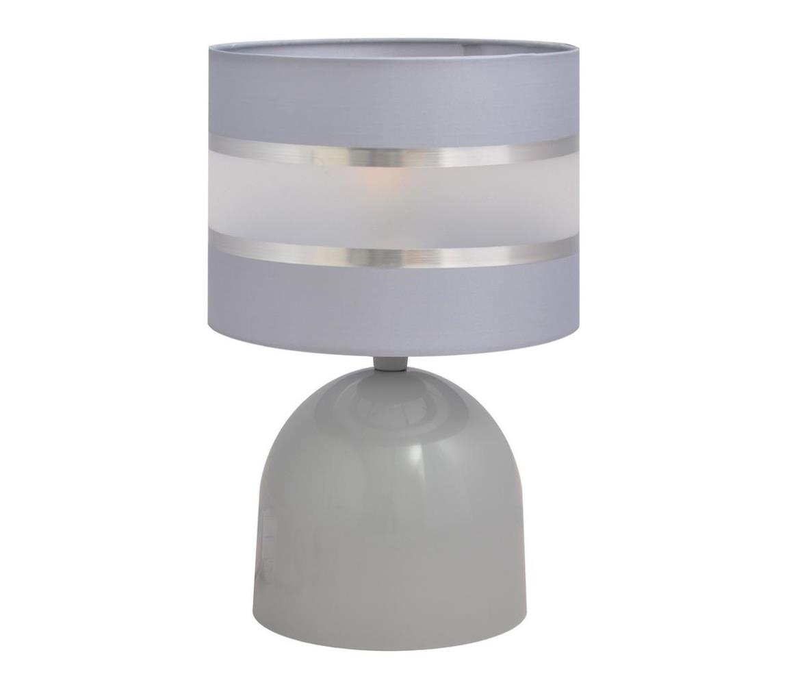  Stolná lampa HELEN 1xE27/60W/230V šedá/strieborná 