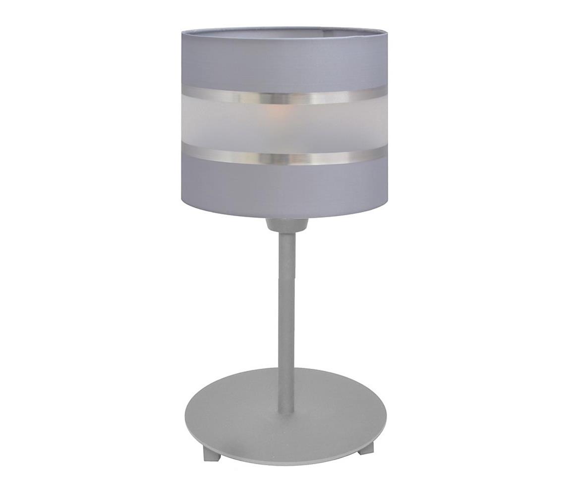  Stolná lampa HELEN 1xE27/60W/230V šedá/strieborná 