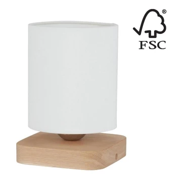 Stolná lampa JENTA 1xE27/25W/230V dub – FSC certifikované