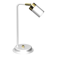 Stolná lampa JOKER 1xGU10/25W/230V biela/zlatá