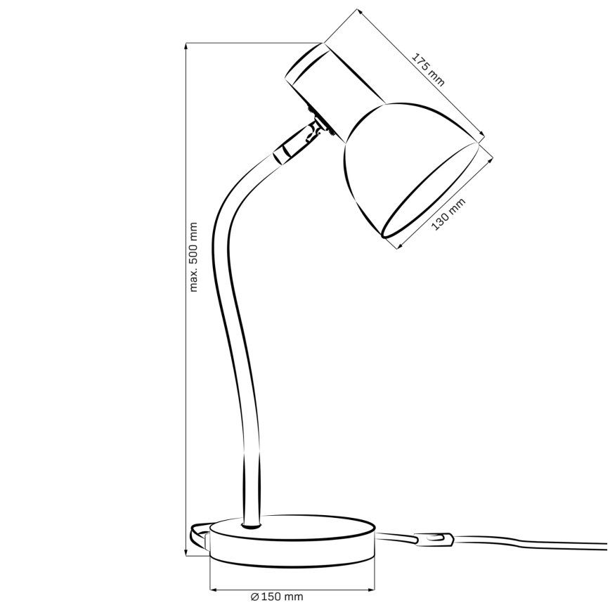 Stolná lampa MIMI 1xE27/10W/230V žltá