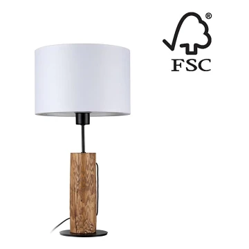 Stolná lampa PINO 1xE27/40W/230V borovica – FSC certifikované