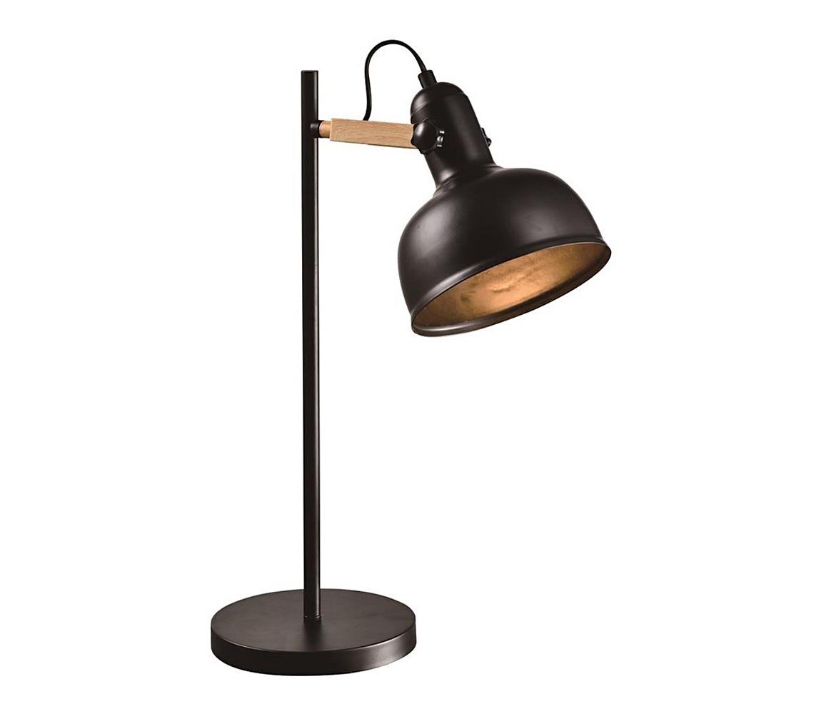  Stolná lampa RENO 1xE27/40W/230V čierna 