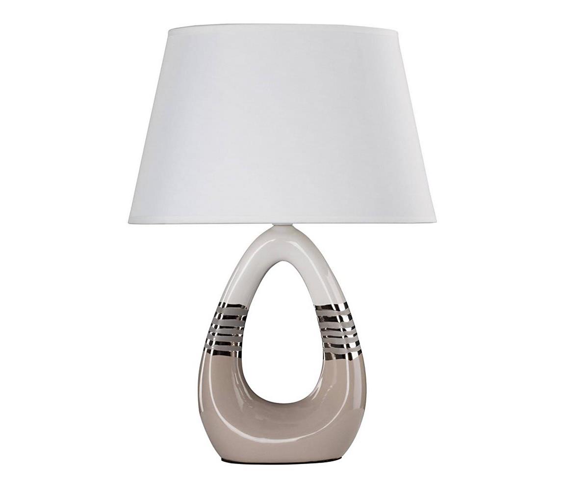  Stolná lampa ROMANO 1xE27/60W/230V biela/béžová 