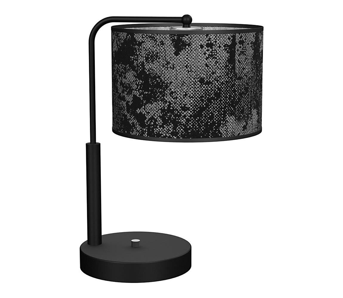  Stolná lampa SATINO 1xE27/60W/230V čierna/šedá 