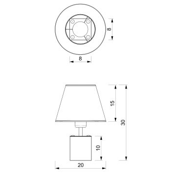 Stolná lampa SODER 1xE27/60W/230V