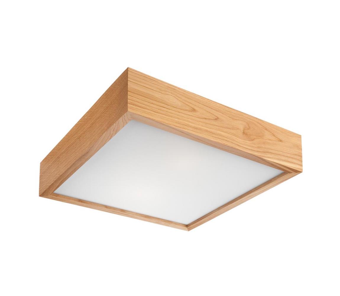  Stropné svietidlo OAK SQUARE 2xE27/60W/230V dub 37,5 cm 