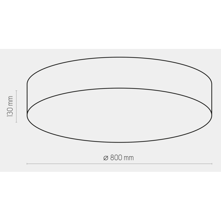 Stropné svietidlo RONDO 6xE27/15W/230V pr. 80 cm tyrkysová