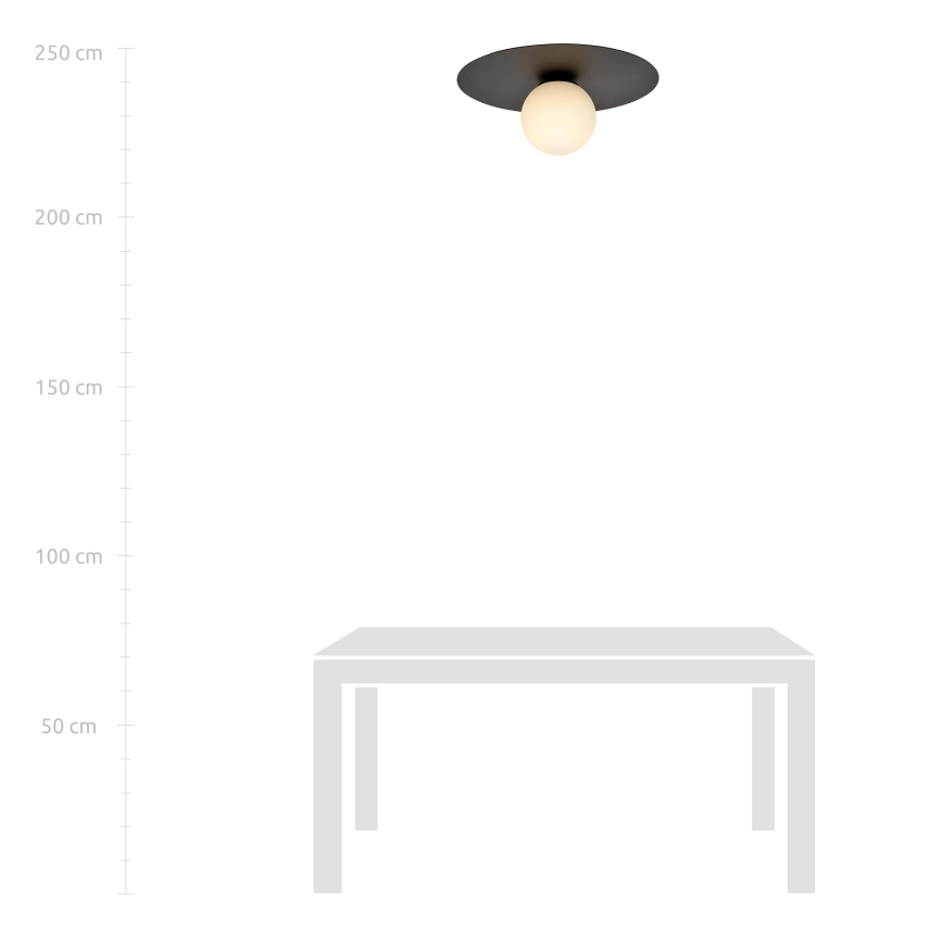 Stropné svietidlo SOLAR 1xE14/10W/230V čierna/biela