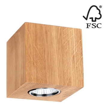 Stropné svietidlo WOODDREAM 1xGU10/6W/230V dub – FSC certifikované