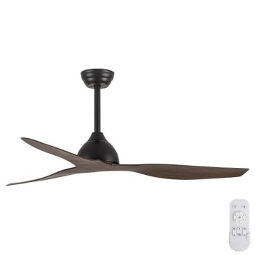 Stropný ventilátor pr. 132 cm hnedá/čierna + diaľkové ovládanie