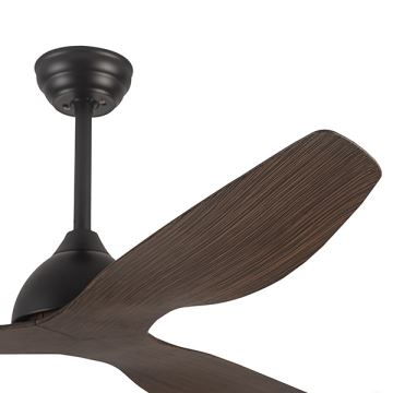 Stropný ventilátor pr. 132 cm hnedá/čierna + diaľkové ovládanie