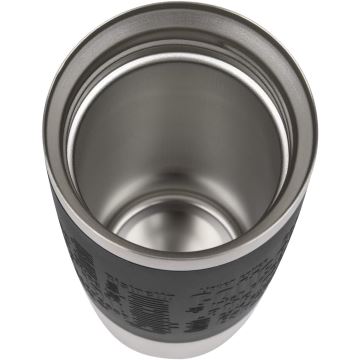 Tefal - Cestovný hrnček 360 ml TRAVEL MUG nerez/čierna