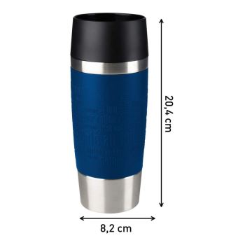 Tefal - Cestovný hrnček 360 ml TRAVEL MUG nerez/tmavomodrá