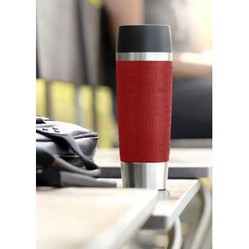 Tefal - Cestovný hrnček 500 ml TRAVEL MUG nerez/červená