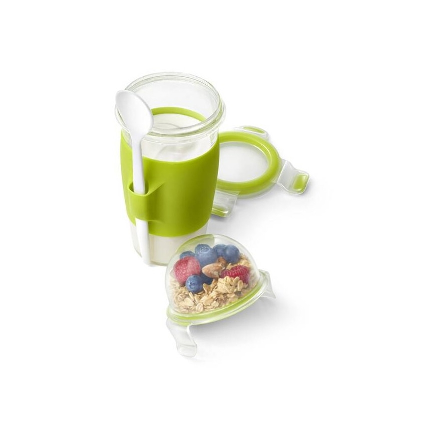 Tefal - Dóza na jogurt s lyžičkou 0,45 l MASTER SEAL TO GO zelená