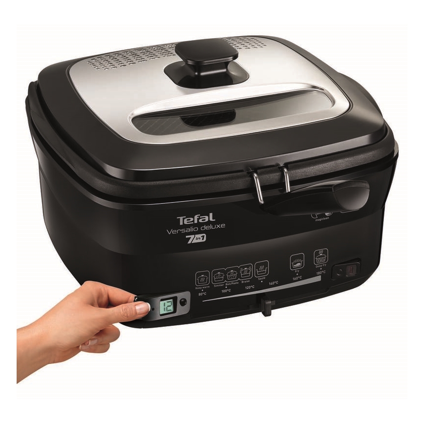 Tefal - Fritéza 2 l VERSALION DE LUXE 7v1 1600W/230V čierna