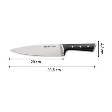 Tefal - Nerezový nôž chef ICE FORCE 20 cm chróm/čierna