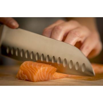 Tefal - Nerezový nôž santoku ICE FORCE 18 cm chróm/čierna