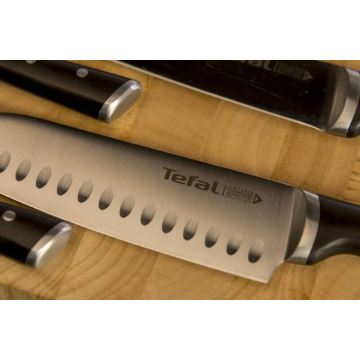 Tefal - Nerezový nôž santoku ICE FORCE 18 cm chróm/čierna