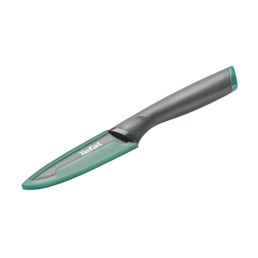 Tefal - Nerezový nôž vykrajovací FRESH KITCHEN 9 cm šedá/zelená