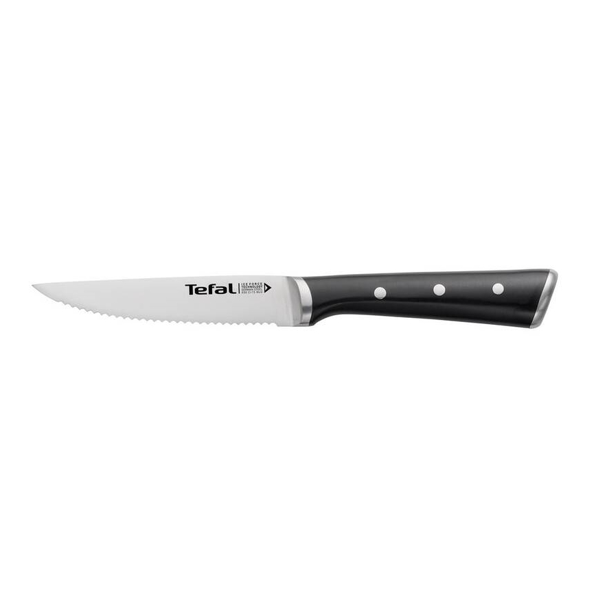 Tefal - Nerezový nôž na steak ICE FORCE 11 cm chróm/čierna