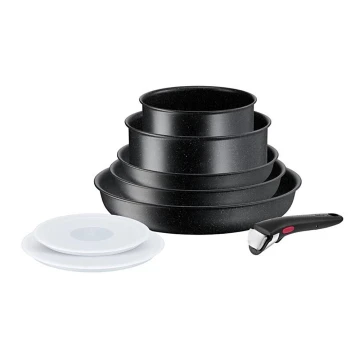 Tefal - Sada riadu 8 ks INGENIO BLACK STONE