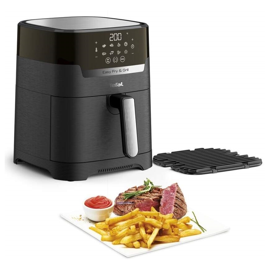 Tefal - Teplovzdušná fritéza 4,2 l EASY FRY&GRILL 2v1 1550W/230V čierna