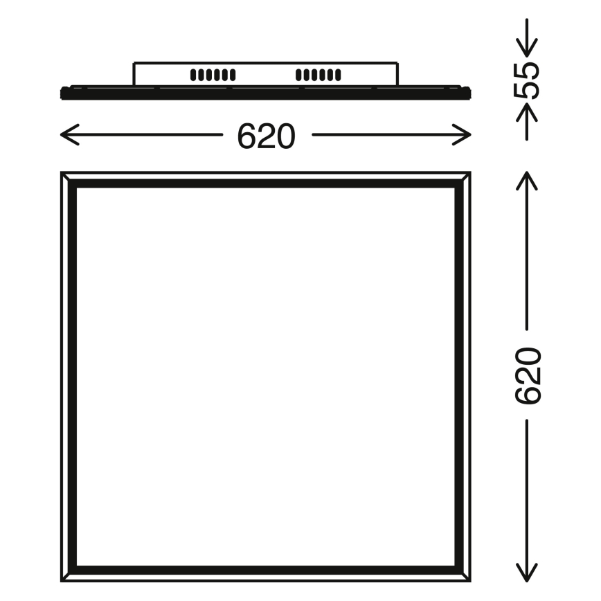 Telefunken 3010-06TF - LED Stmievateľný panel LED/36W/230V + DO 3000-6000K