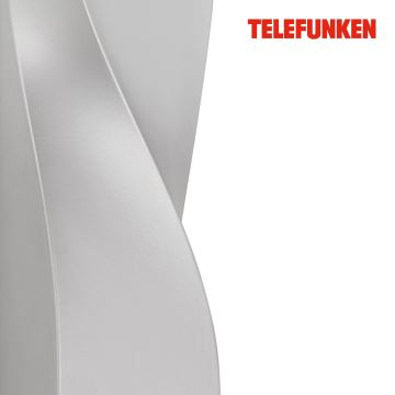 Telefunken 312704TF - LED Vonkajšie nástenné svietidlo 2xLED/5,5W/230V IP44 strieborná