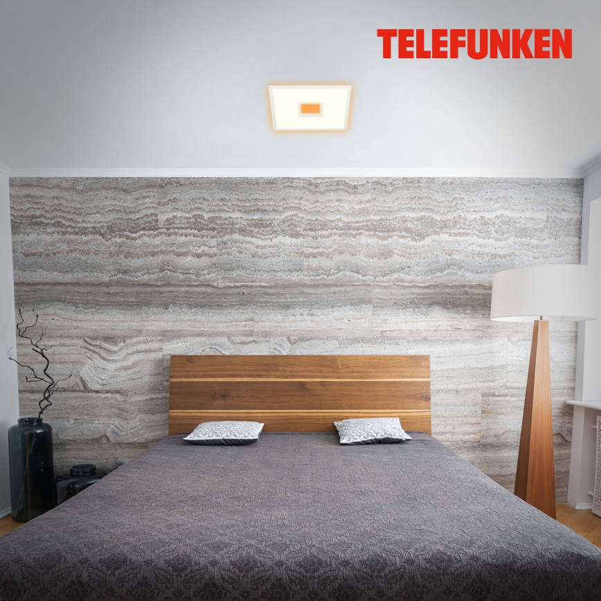 Telefunken 319506TF - LED RGBW Stmievateľné stropné svietidlo LED/36W/230V 2700-6500K biela + diaľkové ovládanie