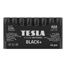 Tesla Batteries - 24 ks Alkalická batéria AAA BLACK+ 1,5V 1200 mAh