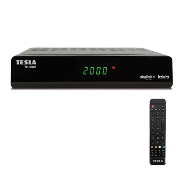 TESLA Electronics - Satelitný prijímač 2xAAA + diaľkové ovládanie