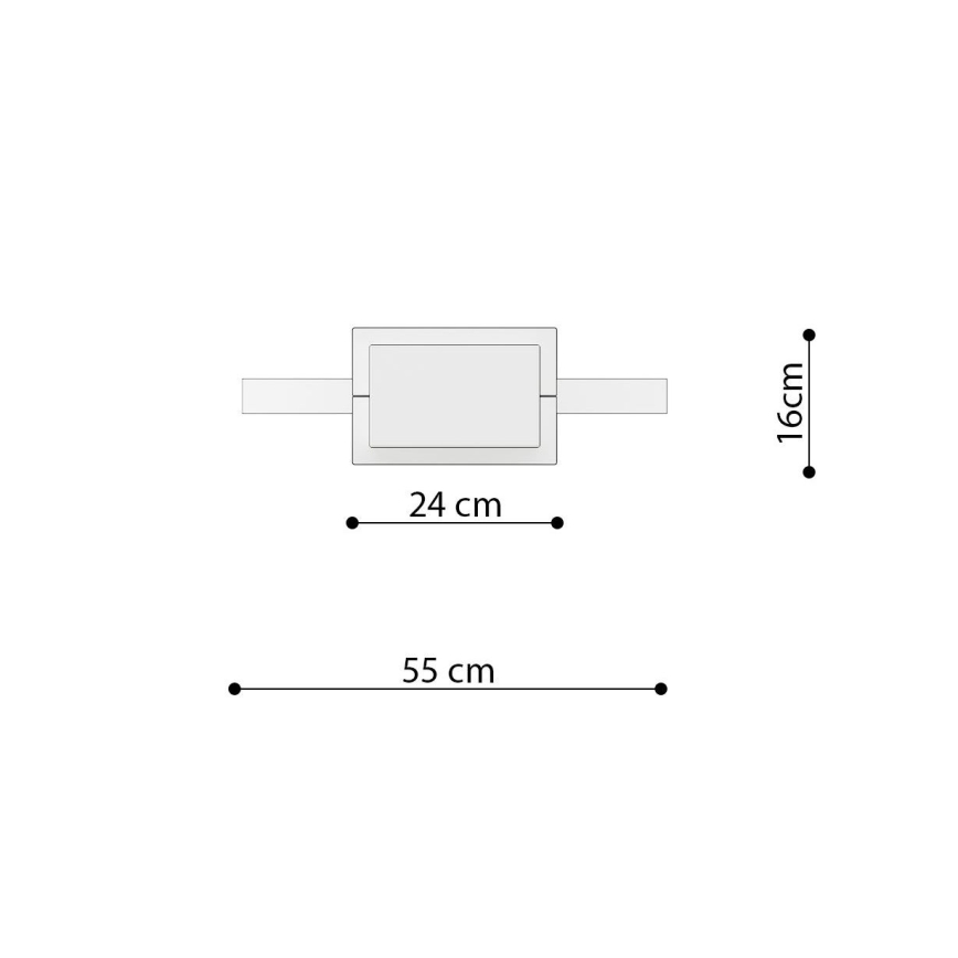 Thoro TH.221 - LED Luster na lanku RIO LED/30W/230V CRI95 4000K pr. 55 cm zlatá