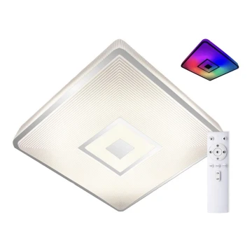 Top Light - LED RGB Stmievateľné stropné svietidlo RAINBOW LED/24W/230V hranatý + diaľkové ovládanie