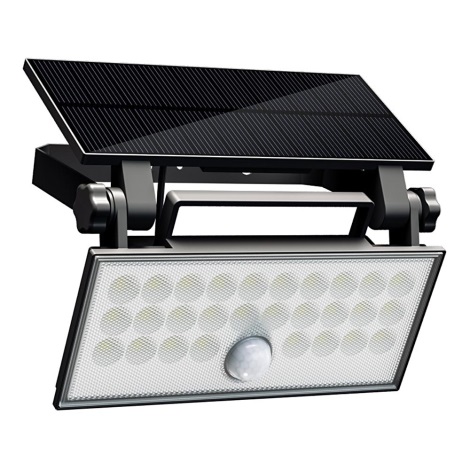 Top Light - LED Solárny nástenný reflektor so senzorom HELEON PRO LED/8W/3,7V IP65 4000K